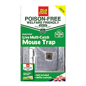 The Big Cheese Ready-Baited Live Multi-Catch Mouse Trap Poison-Free