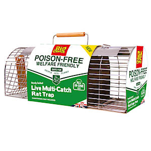 The Big Cheese Ready-Baited Multi-Catch Rat Cage Trap Poison-Free