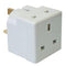 2 WAY ADAPTOR BULK PACK WHITE