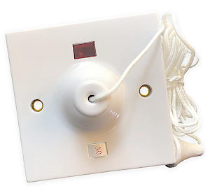 Dencon 1745NB Ceiling Switch | Neon & Indicator| 45AMP | 1 x Pull Set