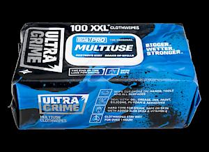 Ultragrime Huge Multipurpose Cleaning Wipes - Pack Of 100