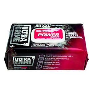 UltraGrime PRO Power Scrub Cleaning Wet Wipes - Big Size - 80 Wipes