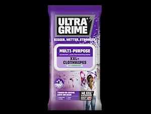 UltraGrime Multi-Purpose Pomelo XXL+ Biodegradable Cleaning Wet Wipes