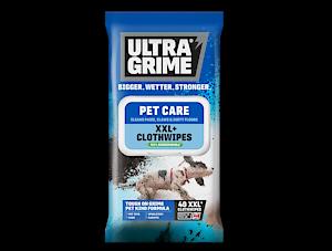 UltraGrime Pet Cleaning Wet Wipes 40 Thick Wipes - Pet Wipes