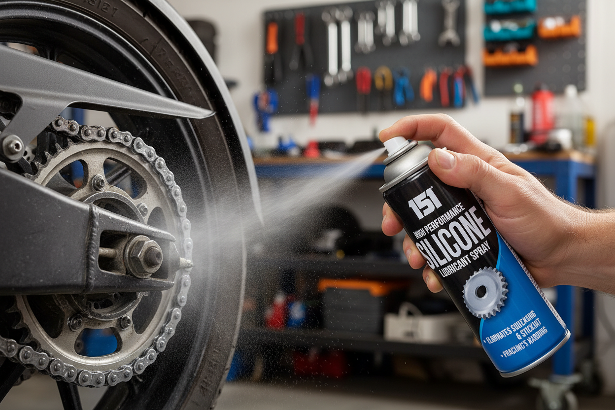 Silicone Lubricant Spray Grease Oil Clear Eliminates Squeaking Sticking 200Ml