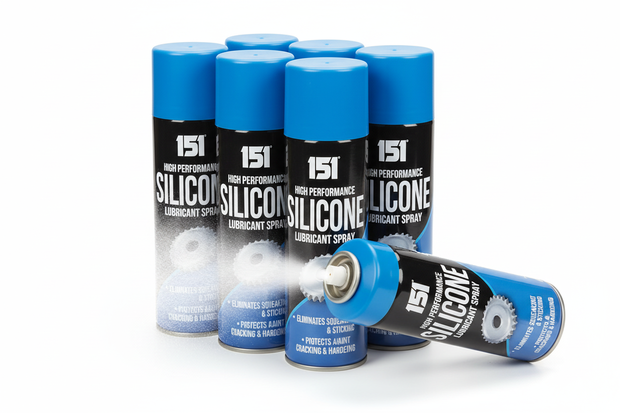 Silicone Lubricant Spray Grease Oil Clear Eliminates Squeaking Sticking 200Ml