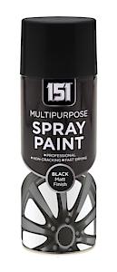 151 Multi Purpose Spray Paint 400Ml Black Matt