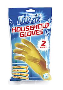 2 Pairs Of Medium Household Gloves Non Slip Gloves Comfort Fit