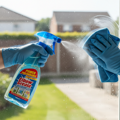 Elbow Grease Glass Cleaner With Vinegar | For Windows And Mirrors | 1 x  500ml