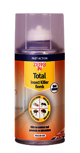 Zero-In Total Insect Killer Bomb 150ml One Shot | Insects & their Eggs