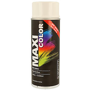 Maxicolor Quick Drying Spray Paint Gloss White 400ml | Full Case Offer 12 x 400ml