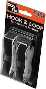 Stuk Stixnfx Hook&Loop Blk 20X1M*