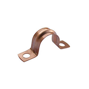 Saddle pipe clips-copper 15mm (8)