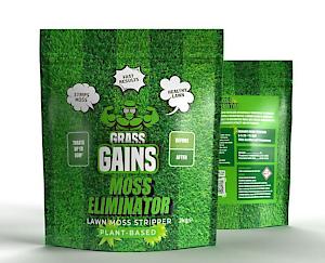 Grass Gains Fast Moss Eliminator | Eco-Friendly Lawn Moss Control 2kg | 2 Pack | 2 x 2kg