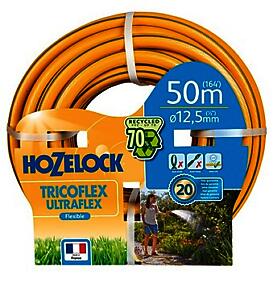 Hozelock Tricoflex Ultraflex Hose, Yellow, 12.5mm x 50m