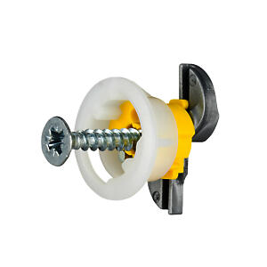 Gripit 15mm Plasterboard Fixing Stud Wall Anchor Max 71kg | Yellow | 25 Pack