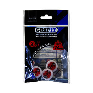 18mm Red Gripit Pack of 4