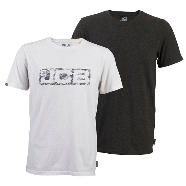 JCB Workwear Essential Twin Pack T-Shirts - {ALL COLOURS / SIZES}