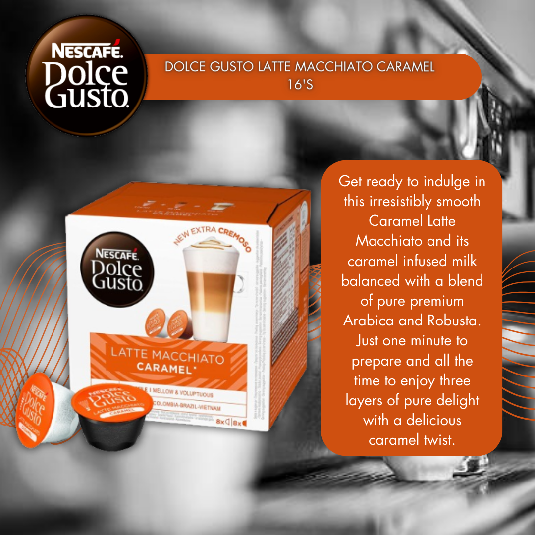 Dolce Gusto Latte Macchiato Caramel 16's