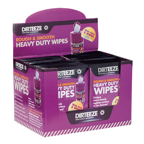 Dirteeze Rough And Smooth Heavy Duty Wipes Purple