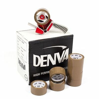 Denva Quality Clear Packaging/Performance Tape 48mm x 66m (4 Rolls)