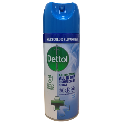 Dettol Antibacterial All-in-One Disinfectant Spray Crisp Linen 400ml 3021337 - UK BUSINESS SUPPLIES