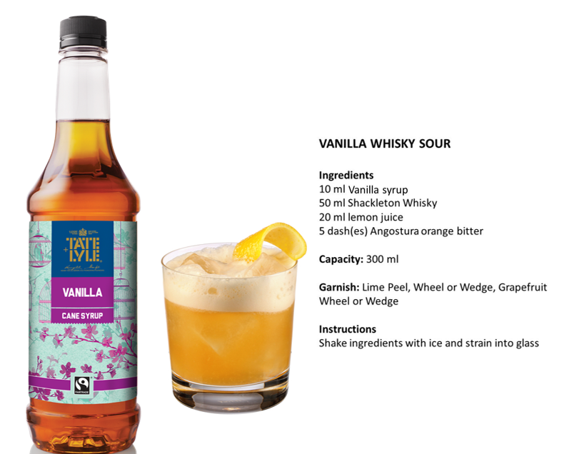 Tate & Lyle Fairtrade Vanilla Pure Cane Barista Syrup (750ml), Discounted Pump Option.