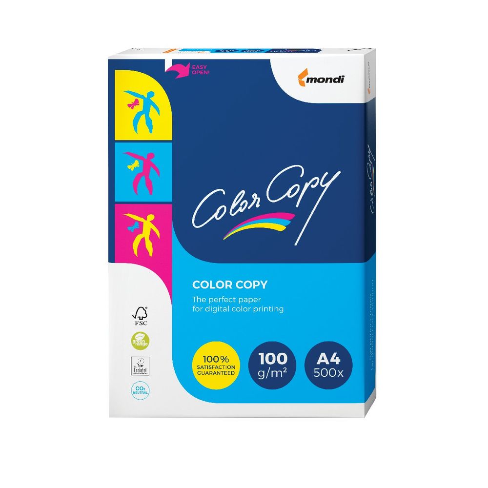 Color Copy A4 100gsm White Premimum Copier Paper 1-10 Reams (500 Sheet) - UK BUSINESS SUPPLIES
