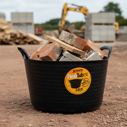X-Trade Flexi-Tub 15L Black | Recyclable | 1 x 15L