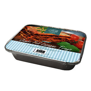 Aluminium Foils Tray Perfect sized for Lasagne or other use 27x32x5.5cm , 3 Pack