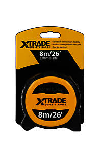 Xtrade 8M/26Ft Heavy Duty Pro Tape Measure With 32Mm Width X0900004