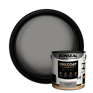 Ronseal One Coat Everywhere Paint Slate Grey Matt 2.5L