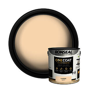 Ronseal One Coat Everywhere Paint Almond Matt 2.5L