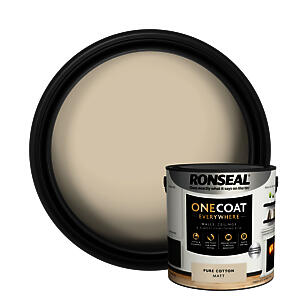 Ronseal One Coat Everywhere Paint Pure Cotton Matt 2.5L