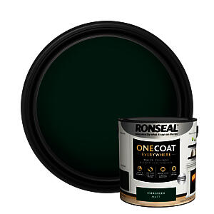 Ronseal One Coat Everywhere Paint Evergreen Matt 2.5L