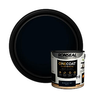 Ronseal One Coat Everywhere Paint Midnight Sky Matt 2.5L