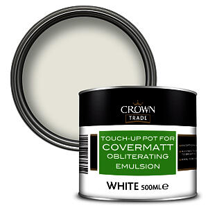 Crown Trade Covermatt Obliterating Emulsion 500ml WHITE