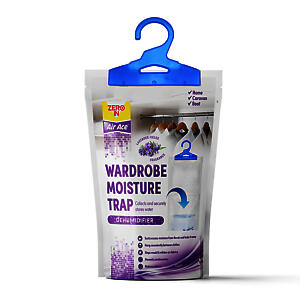 Wardrobe Moisture Trap Dehumidifier | Lavender Scented |  300g | ZER268