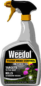 Weedol Tough Weed Control Spray | 1 Litre | Kills and Prevents Regrowth