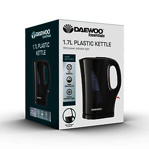 Daewoo 1.7 litre Black Kettle | Cordless | Auto On Off