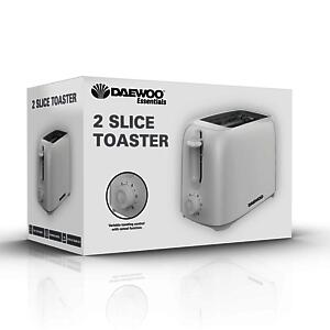 2 Slice Plastic Toast Pure White