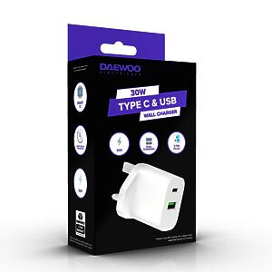 30W Type C/Usb Wall Charger 1416