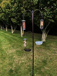 Metallic Bird Feeding Station
