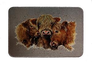 Washable Door Mat - Highland Cow
