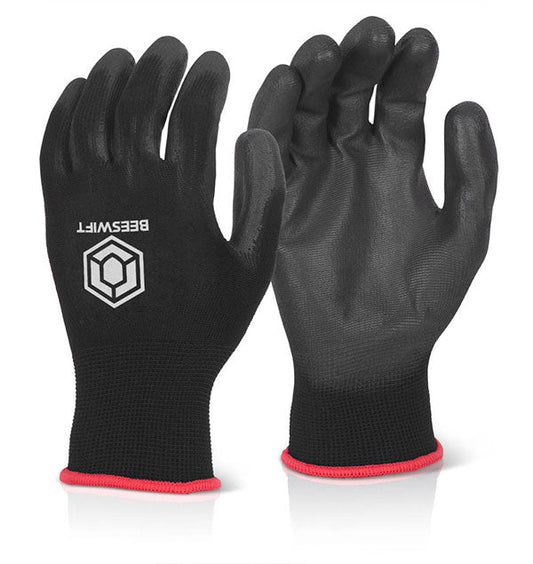 Pu Coated Glove Black ALL SIZES