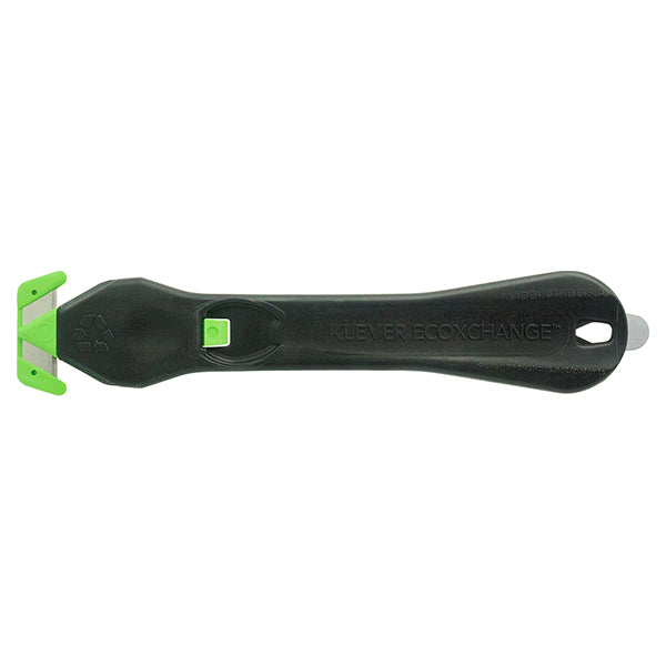 Klever Eco Xchange 20 Safety Cutter Black/Green  Box 10's