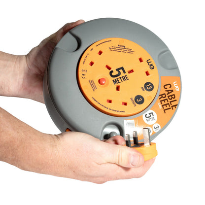 Westminster Electrical 3 Gang Cassette Reel | 5 Metre Cable length.