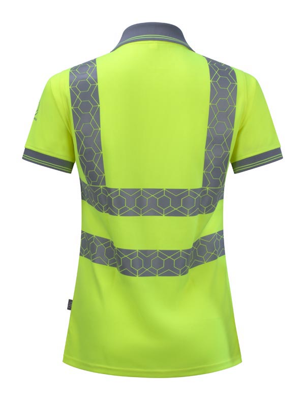 Ewear Recyclable Womens Hi Vis S/S Polo Shirt Sy ALL SIZES
