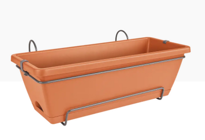 Elho Barcelona Allin1 Balcony Set 50cm TERRACOTTA - UK BUSINESS SUPPLIES