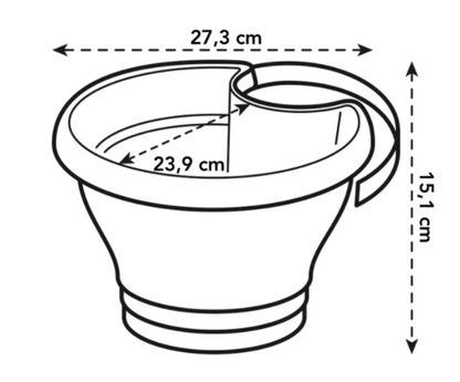 Elho Corsica Drainpipe Clicker Flower Pot 24cm WHITE - UK BUSINESS SUPPLIES